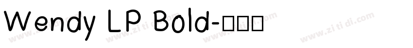 Wendy LP Bold字体转换
